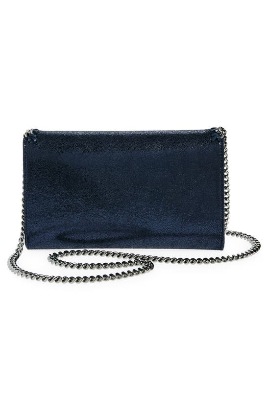 Shop Stella Mccartney Mini Falabella Faux Leather Crossbody Bag In Ink