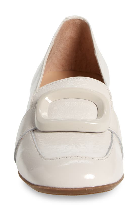 Wonders Elein Buckle Loafer In Lack Ivory