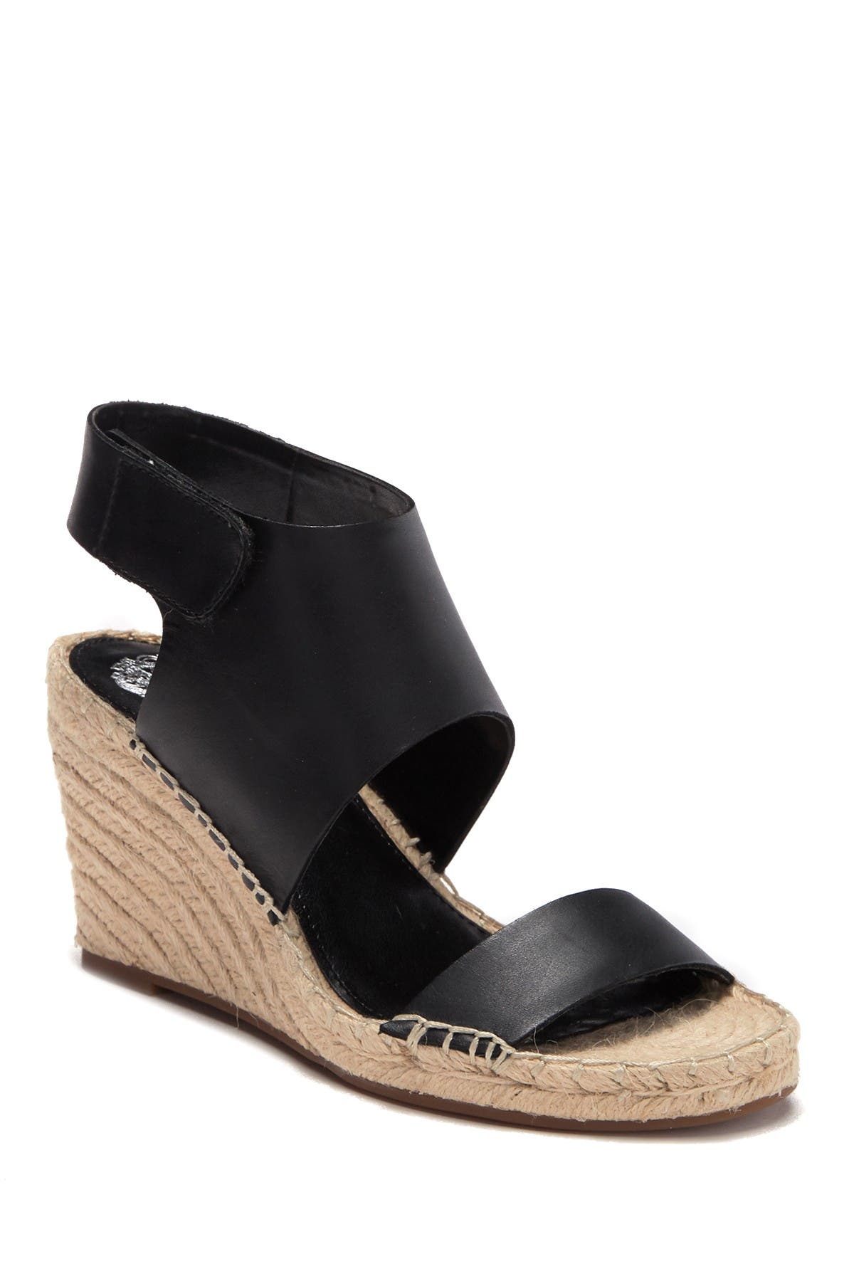 Vince Camuto Laminda Espadrille Wedge Sandal In Black 02 | ModeSens