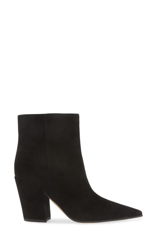 Shop Gianvito Rossi Pointed Toe Bootie In Black