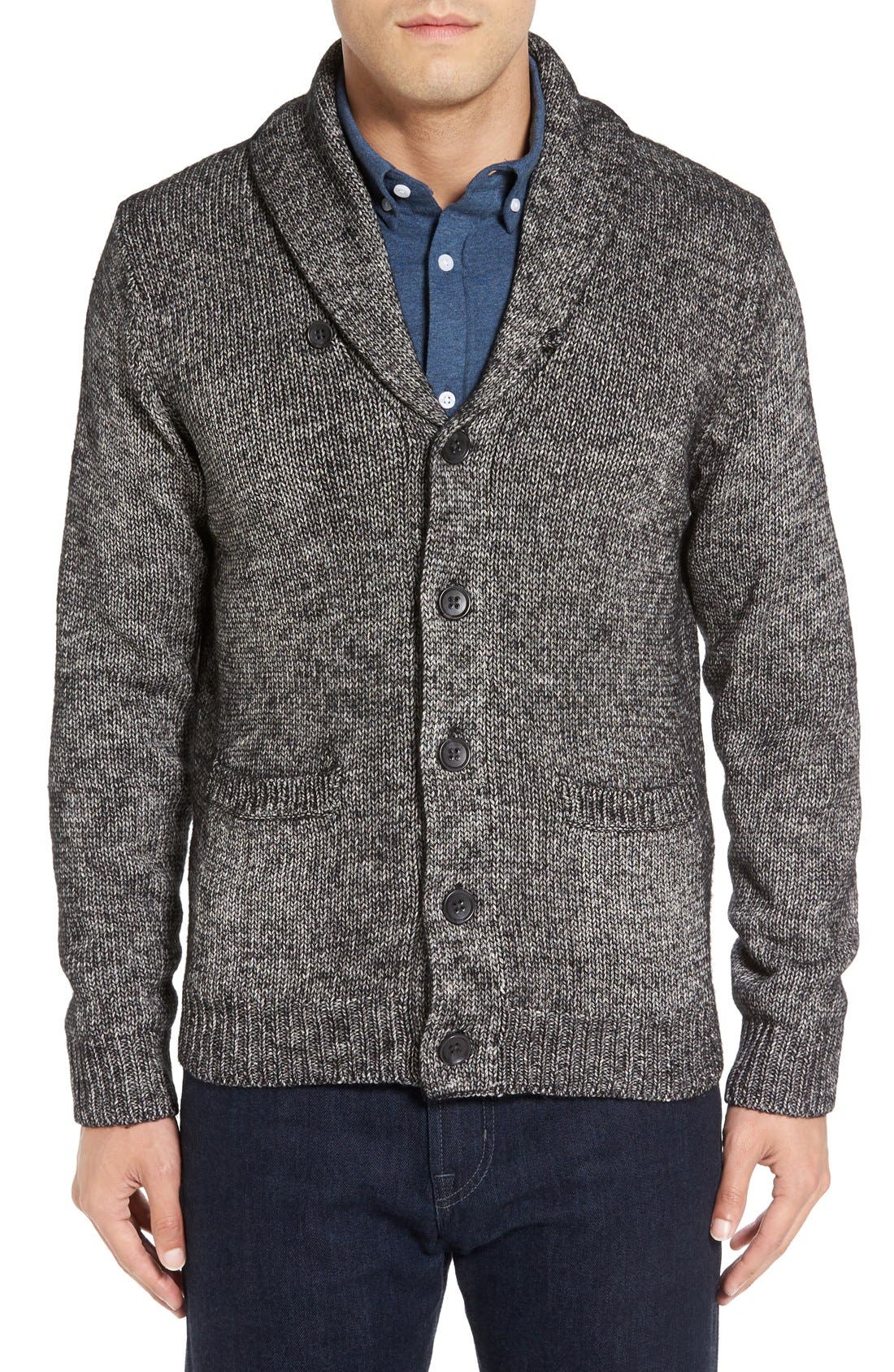 Nordstrom Men's Shop Cotton Blend Shawl Collar Cardigan Nordstrom