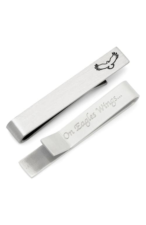 Cufflinks, Inc. Eagle & Message Tie Bar in Silver at Nordstrom