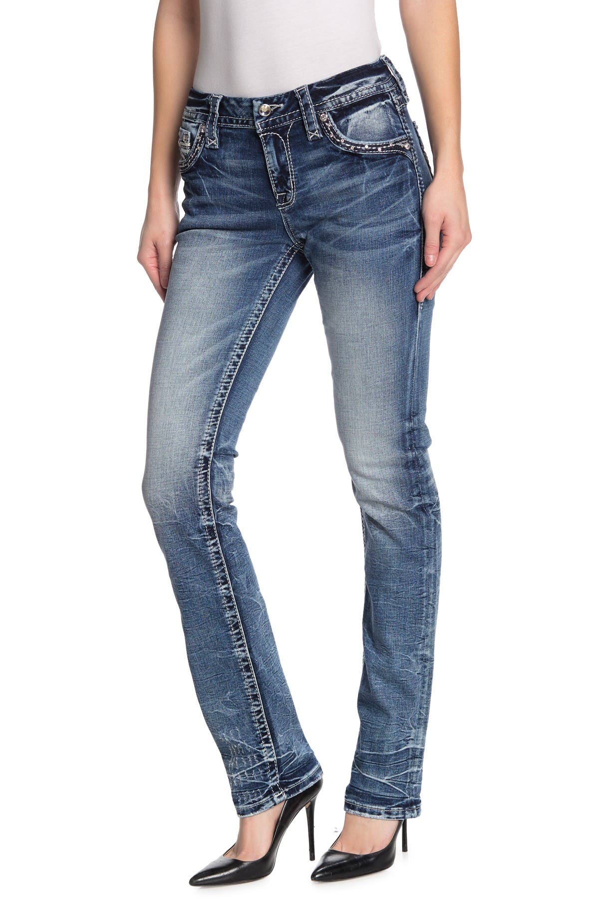 rock revival straight leg jeans womens