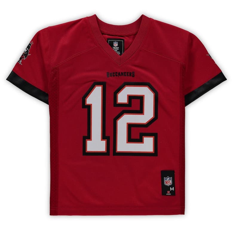 OUTERSTUFF PRESCHOOL TOM BRADY RED TAMPA BAY BUCCANEERS REPLICA PLAYER JERSEY