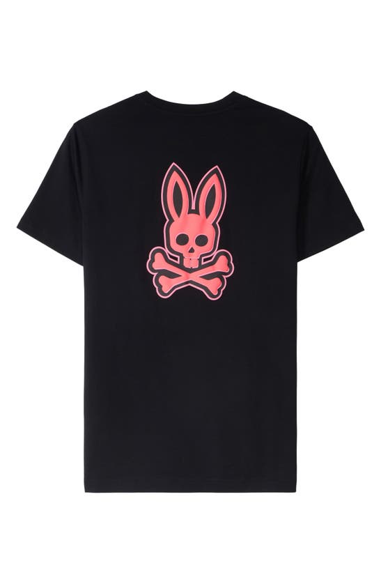 Shop Psycho Bunny Sloan Cotton Graphic T-shirt In Black