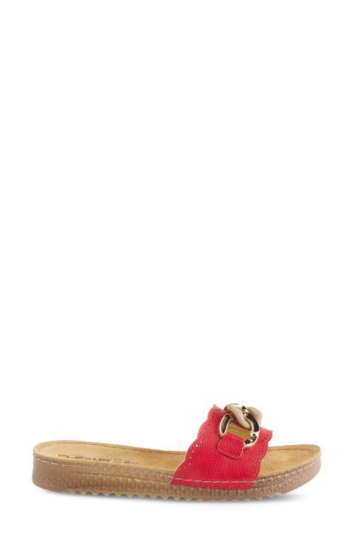 Shop Flexus By Spring Step Janey Slide Sandal In Red