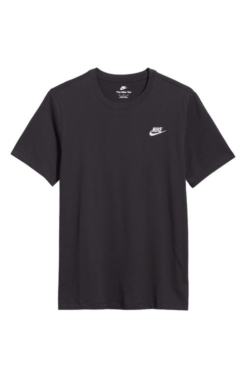 Shop Nike Sportswear Club Crew Neck T-shirt In Black/white