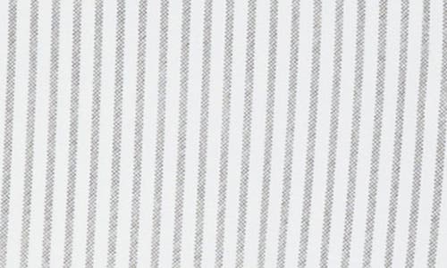 Amanda & Chelsea Chelsea Stripe Straight Leg Pants In Grey/white