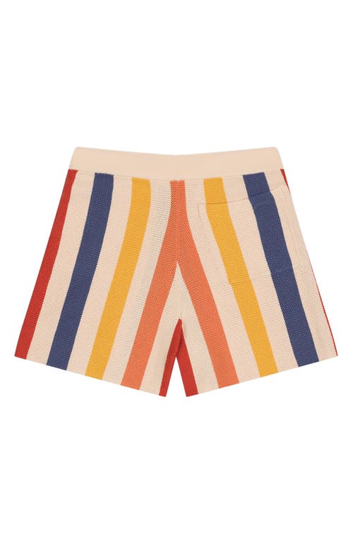 MAVRANS MAVRANS STRIPE DRAWSTRING SWEATER SHORTS 