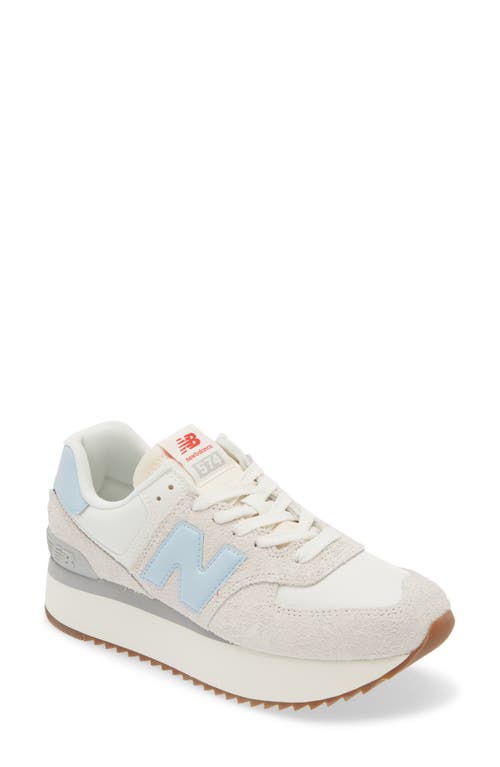 New Balance 574 Sneaker In Beige/white