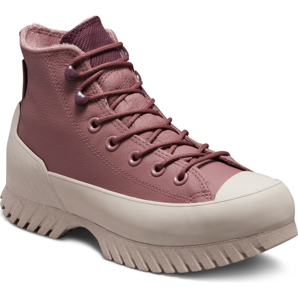 Converse Chuck Taylor® All Star® Lugged 2.0 Waterproof Hi Sneaker In Saddle/dark Wine/papyrus