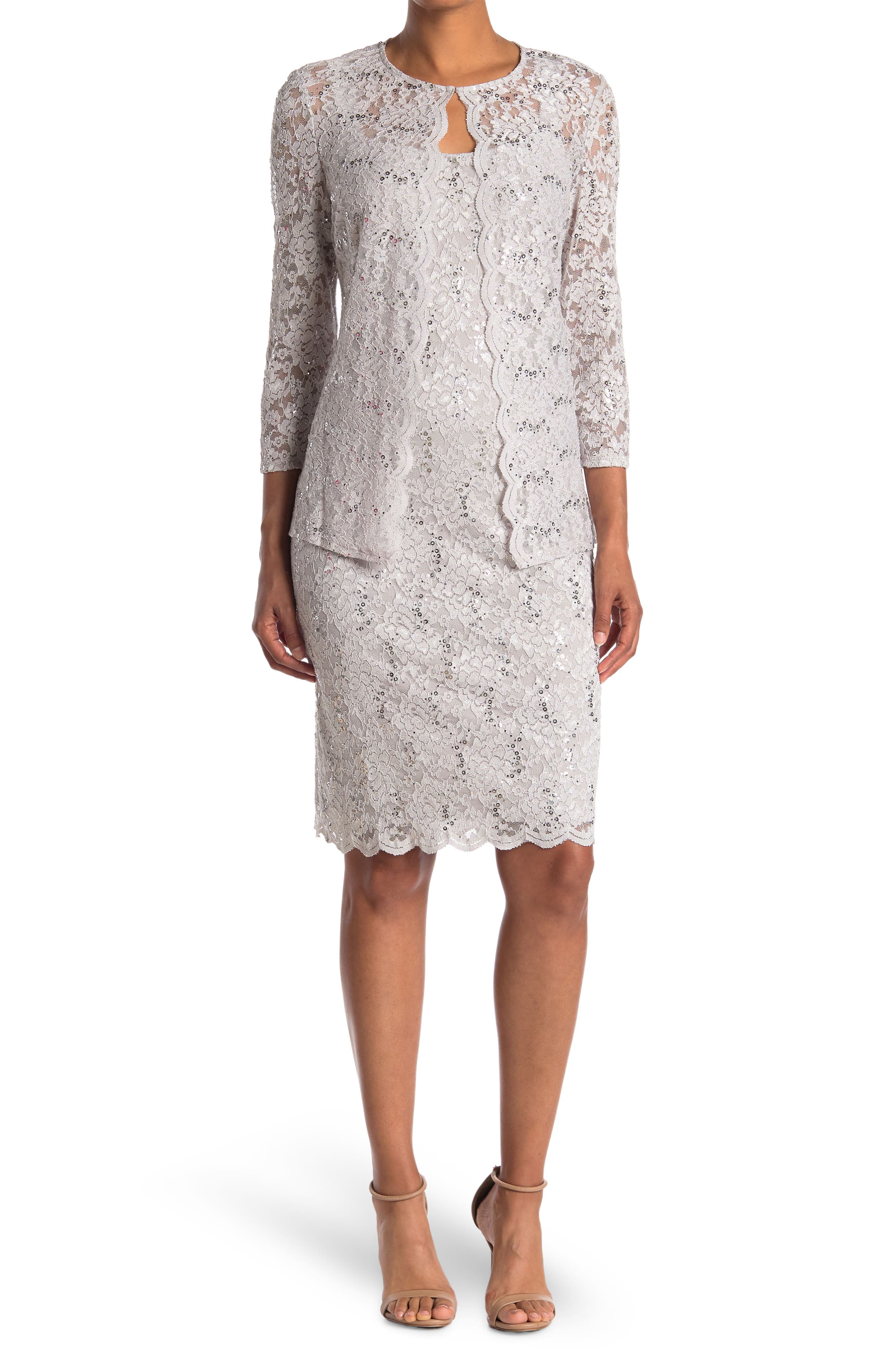 lace overcoat dress