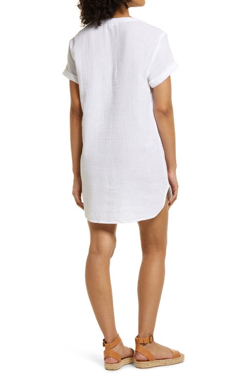 Shop Beachlunchlounge Marley Cotton Gauze Dress In White