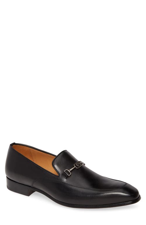 Falcon Bit Loafer in Black Leather