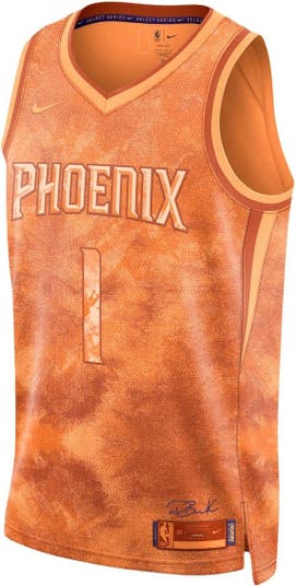Adidas Phoenix Suns Swingman Orange Devin Booker Alternate Jersey - Men's