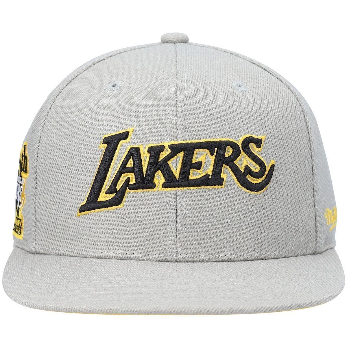 Men's Mitchell & Ness x Lids Olive Los Angeles Lakers Dusty 50th Team Anniversary Hardwood Classics Fitted Hat