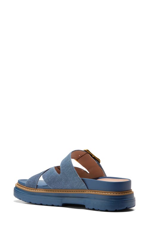 Shop Cole Haan Fraya Slide Sandal In Denim Sued