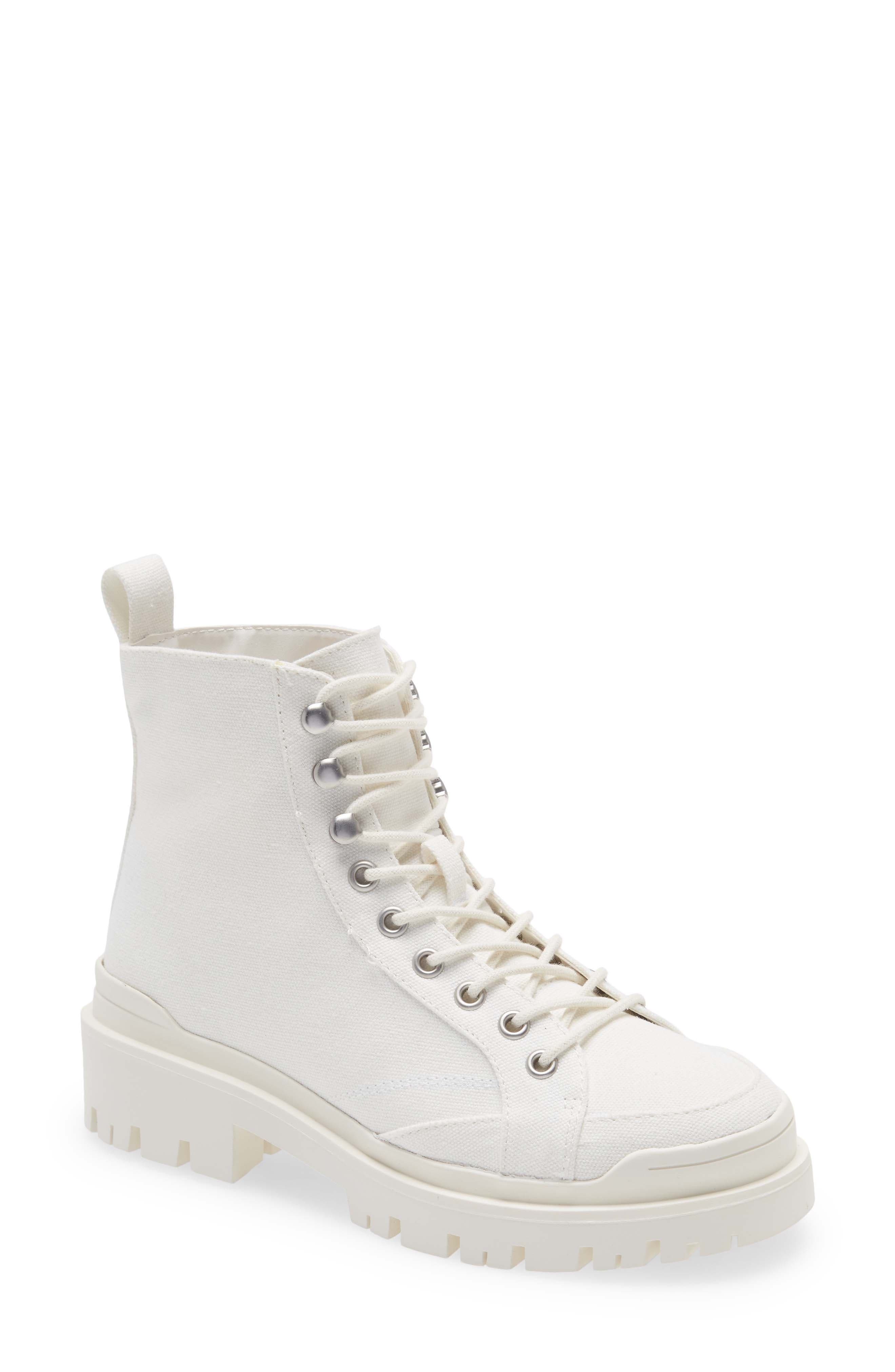 all white boots womens