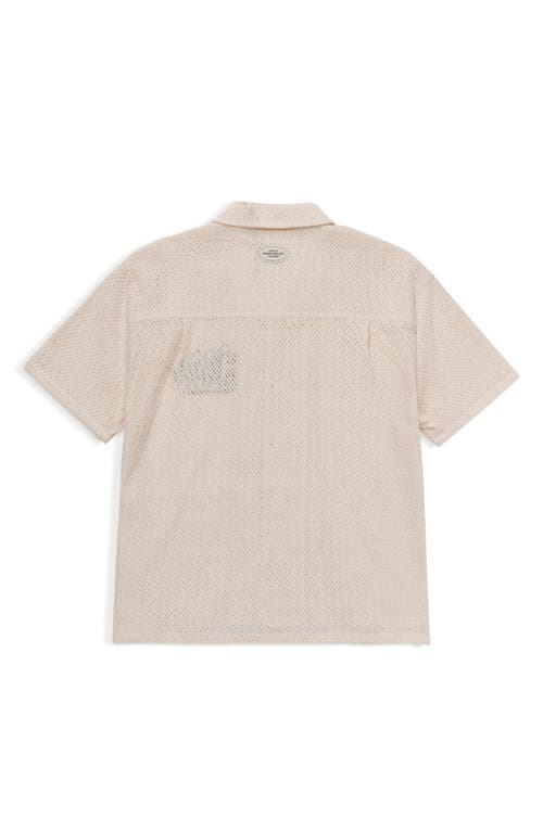 Shop Honor The Gift Sounds Novelty Woven Camp Shirt In Cream