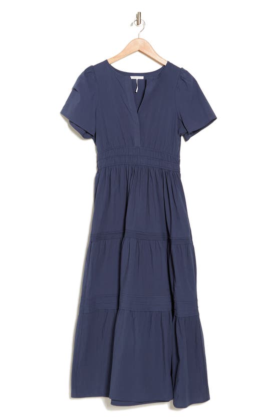 Stitchdrop Tempe Cotton Maxi Dress In Navy