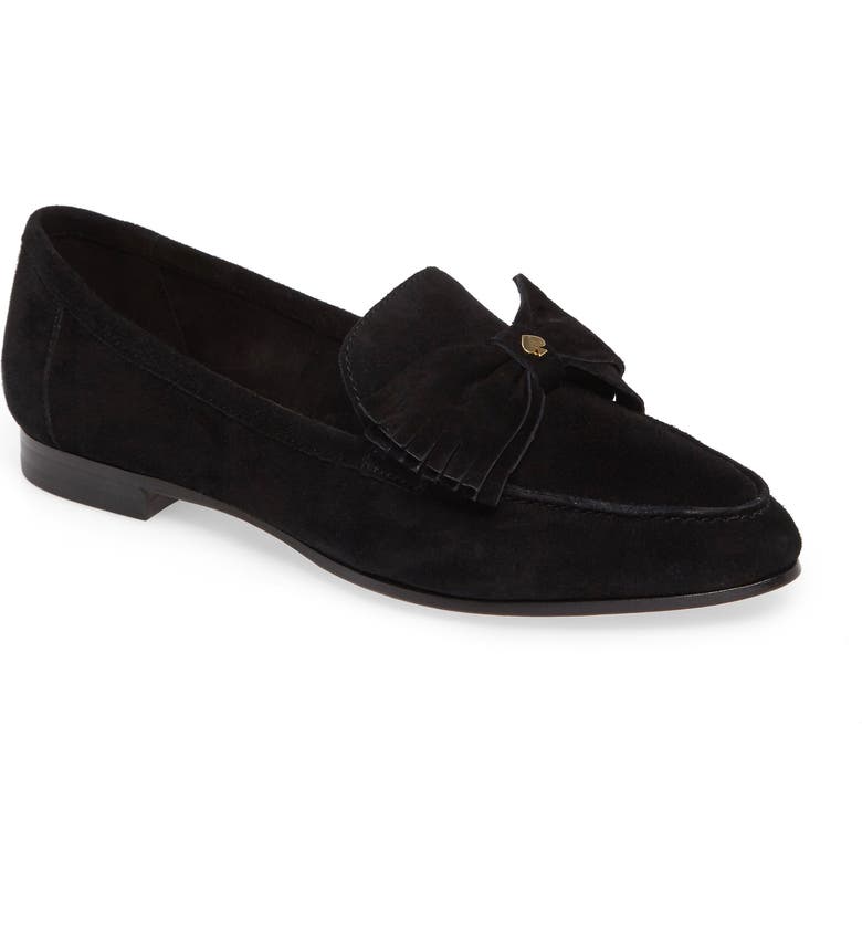 kate spade new york cathie fringed bow loafer (Women) | Nordstrom