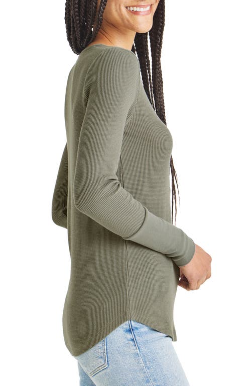 SPLENDID SPLENDID FOREVER THERMAL KNIT HENLEY 