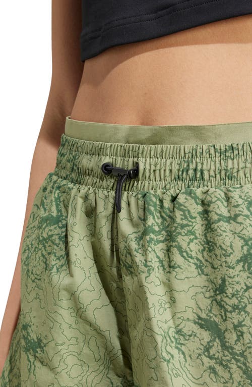 Shop Adidas Originals Adidas City Escape Shorts In Tent Green