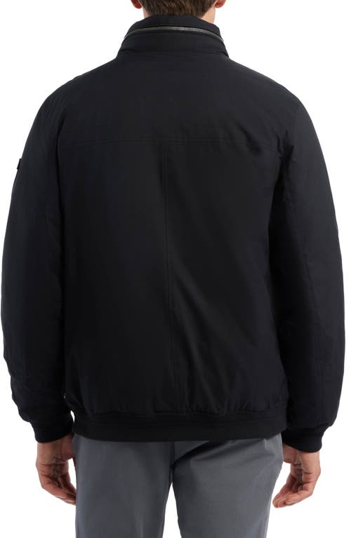 Hunter Albion Water Resistant Bomber Jacket In Black