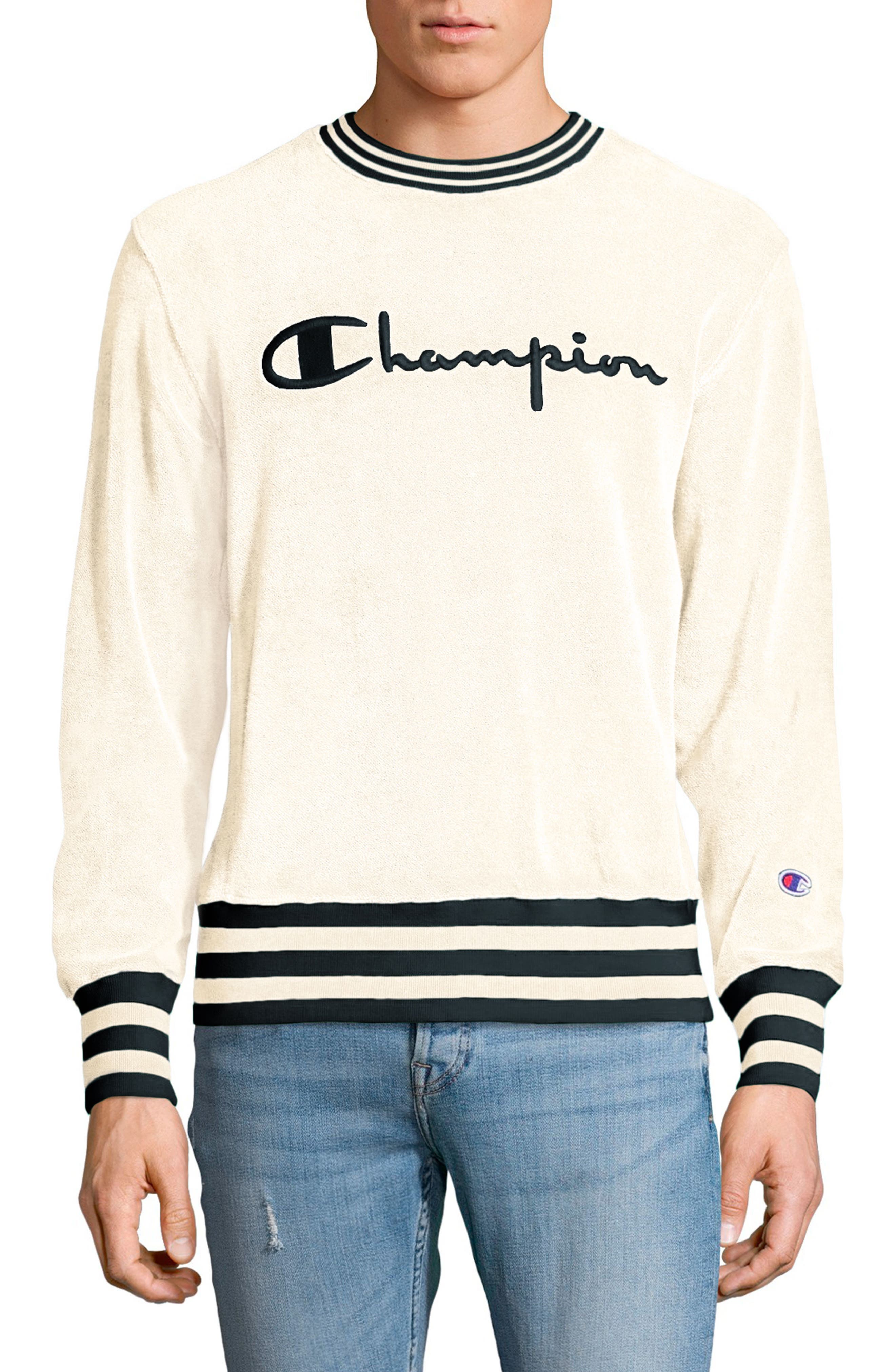 champion terry crewneck