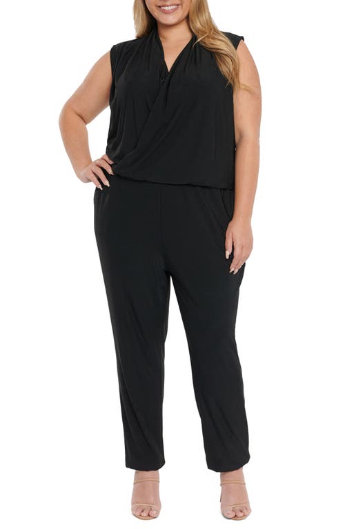 Coldesina Bailey Faux Wrap Jumpsuit in Black