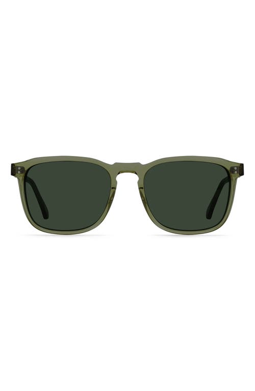 Raen Wiley Polarized Square Sunglasses In Cambria/green Polar