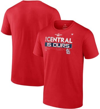 St. Louis Cardinals Fanatics Branded 2022 NL Central Division Champions  Locker Room T-Shirt - Red