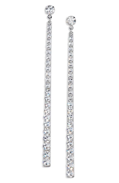ROXANNE ASSOULIN The Sticklers Linear Drop Earrings in Silver/Clear at Nordstrom