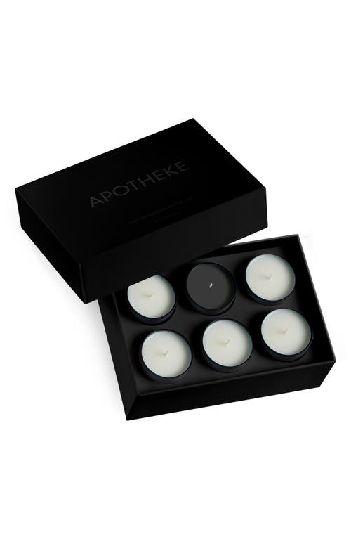 APOTHEKE 6-Piece Votive Gift Set in Black