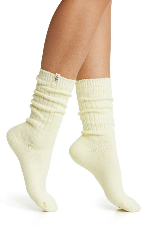UGG(r) Ribbed Crew Socks in Pale Lily