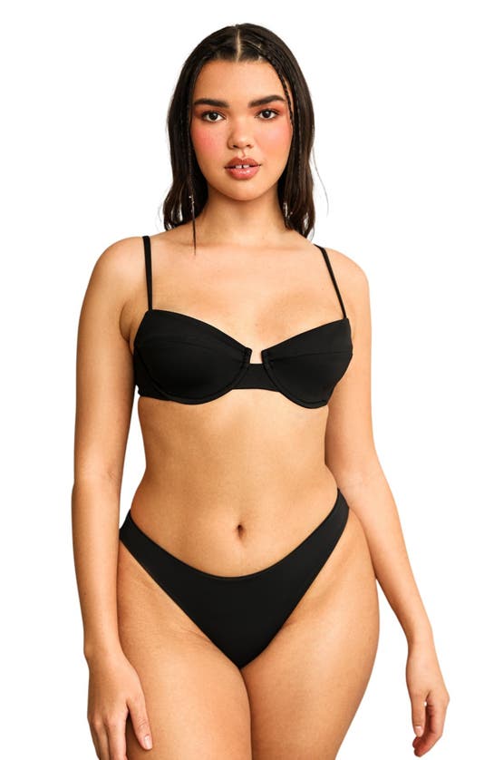 Shop Dippin Daisys Gigi Underwire Bikini Top In Black