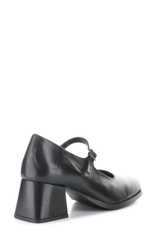 Shop Bos. & Co. Amaya Mary Jane Pump In Black Cordero Leather