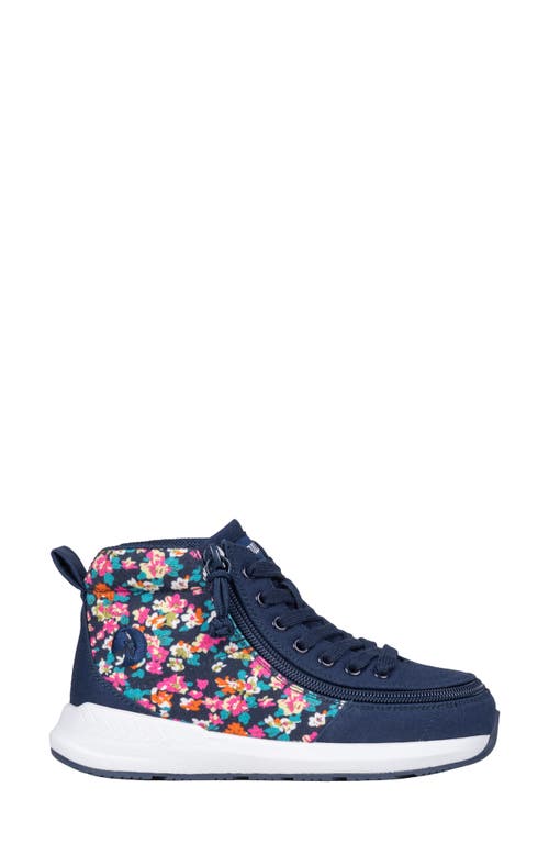 Shop Billy Footwear Kids' Goat Classic High Top Sneaker In Navy Floral