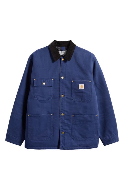 Carhartt Work In Progress Chore Coat In Blue