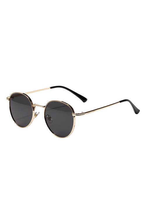 Fifth & Ninth Jackson 50mm Round Sunglasses in Gold/Black