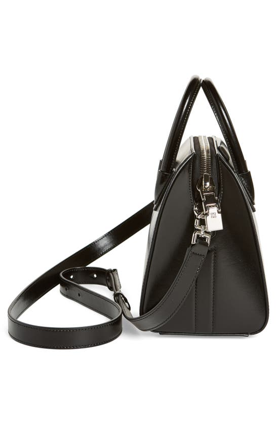 Givenchy Micro Antigona Shoulder Bag In Calf Leather In Black