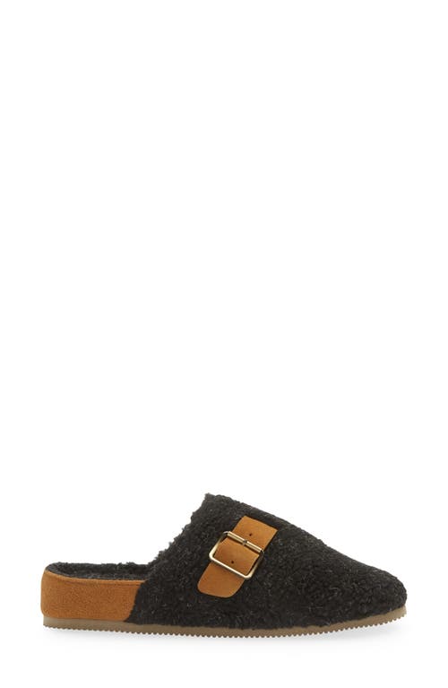 Acorn Ela Recycled Berber Scuff Slipper In Black