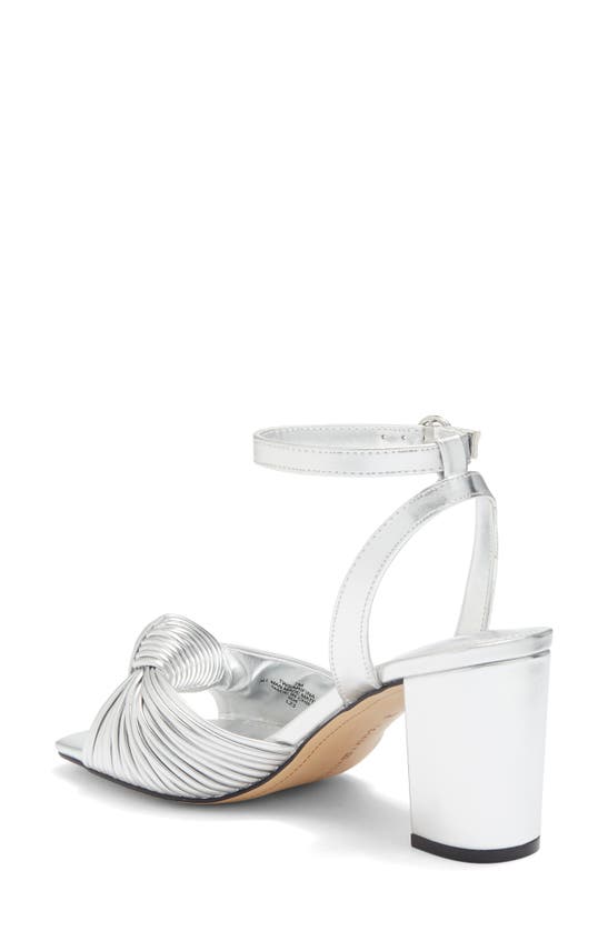 Tommy Hilfiger Sarifina Knotted Strap Sandal In Silver