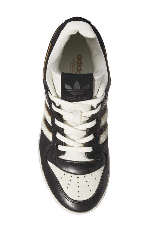 Adidas Originals Adidas Rivalry 86 Low Sneaker In Black/ivory/mesa