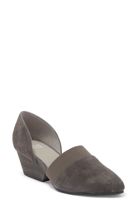 Eileen Fisher Hilly Wedge D'orsay Pump In Graphite