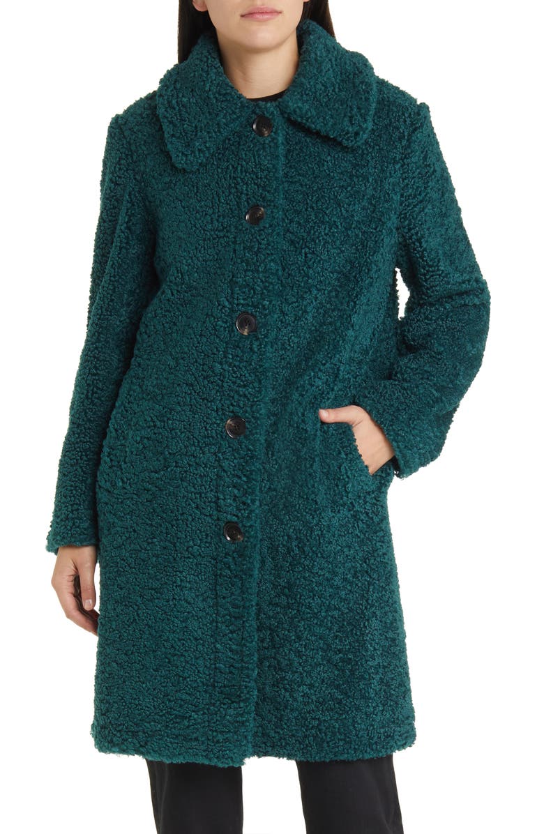 Sam Edelman Longline Teddy Fleece Coat | Nordstrom