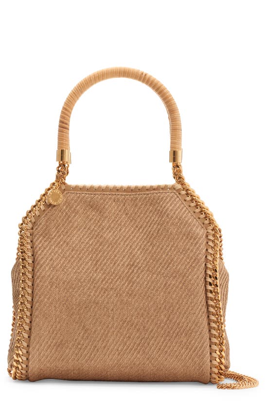 Shop Stella Mccartney Mini Falabella Woven Tote In 9500 Natural