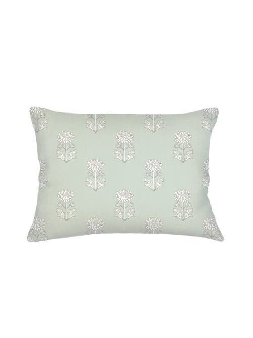 ANAYA ANAYA BLOCK PRINT LINEN PILLOW WITH DOWN INSERT 