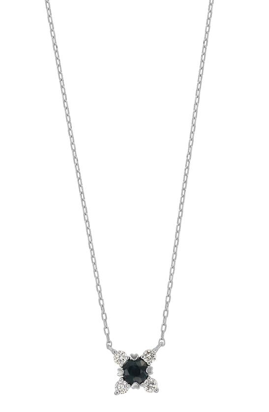 Bony Levy El Mar Diamond & Sapphire Pendant Necklace In 18k White Gold