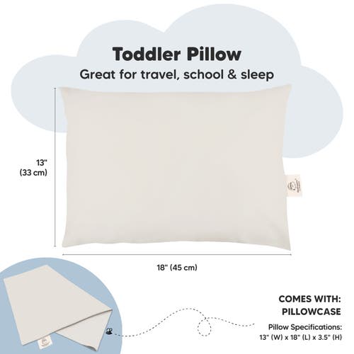 Shop Keababies Toddler Pillow With Pillowcase In Clay